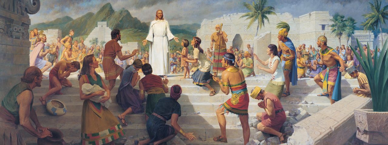 Jésus-Christ apparaît au peuple de l’Amérique ancienne dans le Livre de Mormon